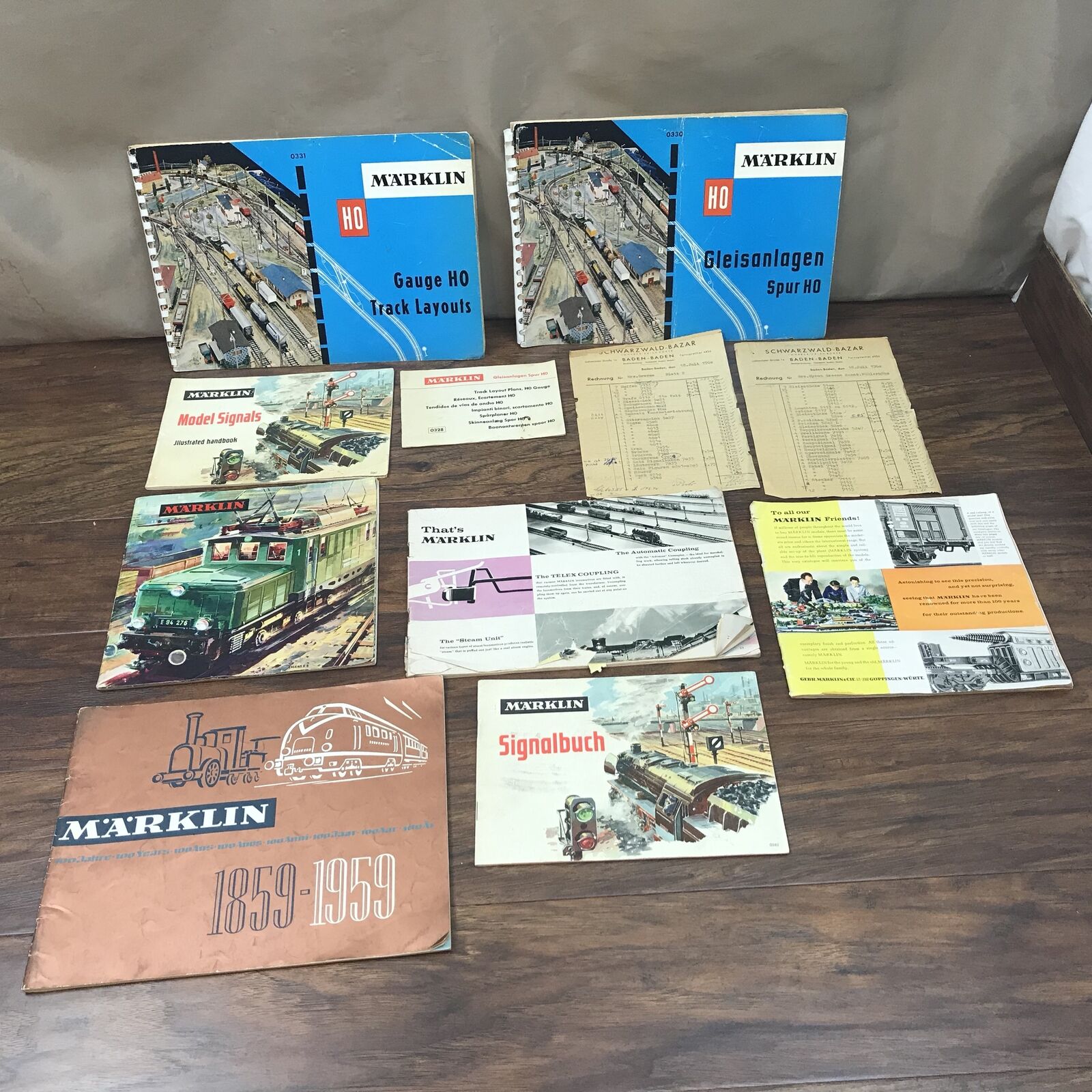 Vintage 1960s Marklin Model Train Books English & German + Model ...